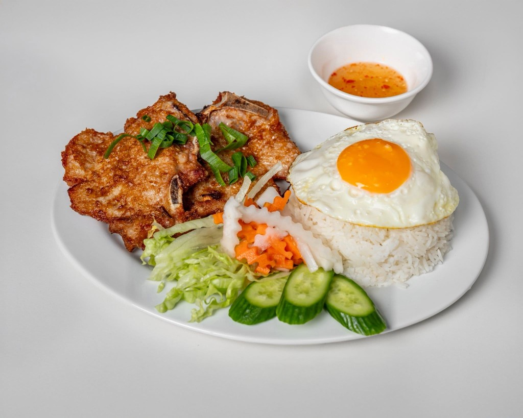 Grilled Pork Chop Egg Rice